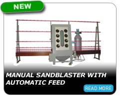 Manaul Sandblaster with Automatic Feed