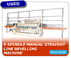 9 Spindle Manual Straight Line Bevelling Machine